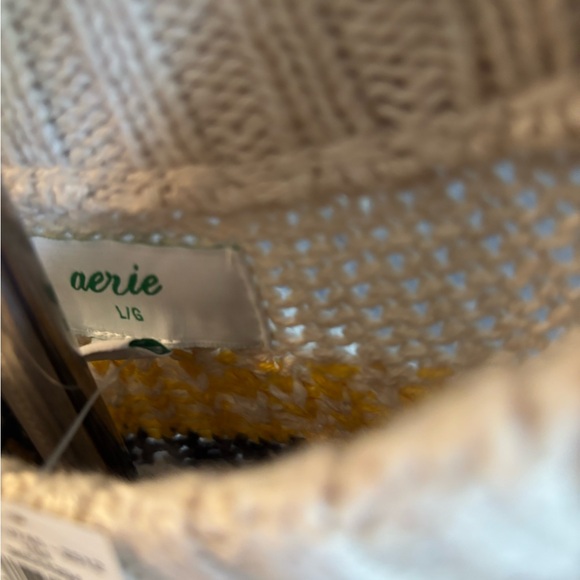 Aerie Cozy Gray Fairisle Sweater NWT - Picture 7 of 9